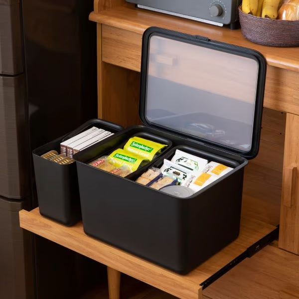 Like-it Slim Storage Inner Box 4.5L 2-Piece Set - Black