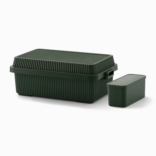 Like-it Stack-up Storage Container 53L with Inner Storage Boxes - Green