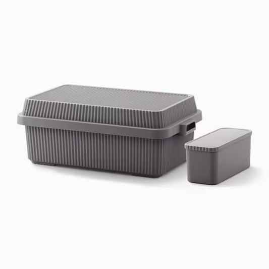 Like-it Stack-up Storage Container 53L with Inner Storage Boxes - Grey