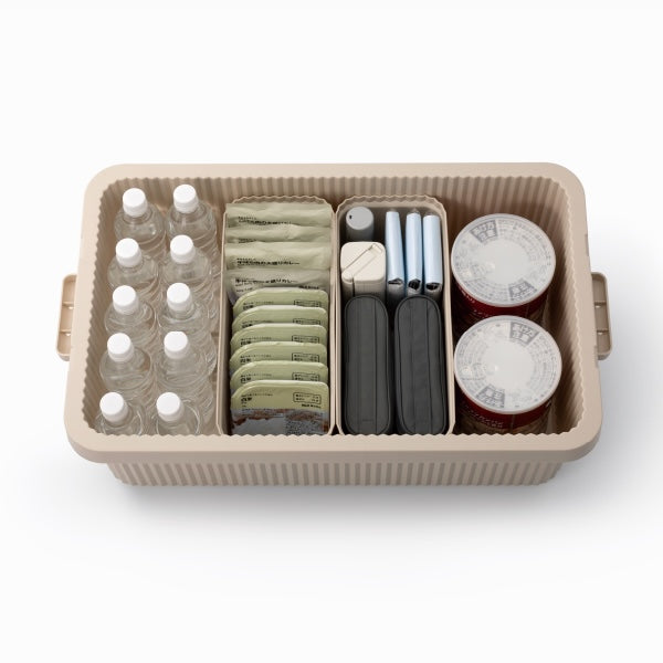 Like-it Stack-up Storage Container 53L with Inner Storage Boxes - Beige