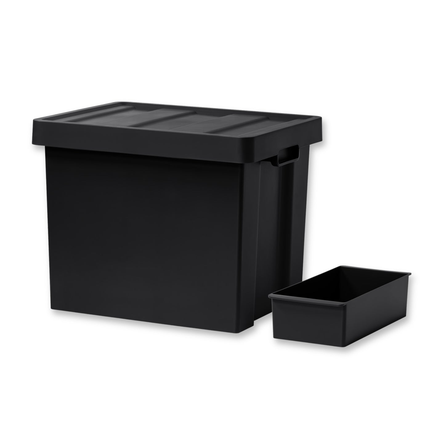 Like-it Store-Up Deep Storage Container 35L with Tray - Black