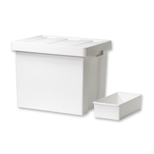 Like-it Store-Up Deep Storage Container 35L with Tray - White