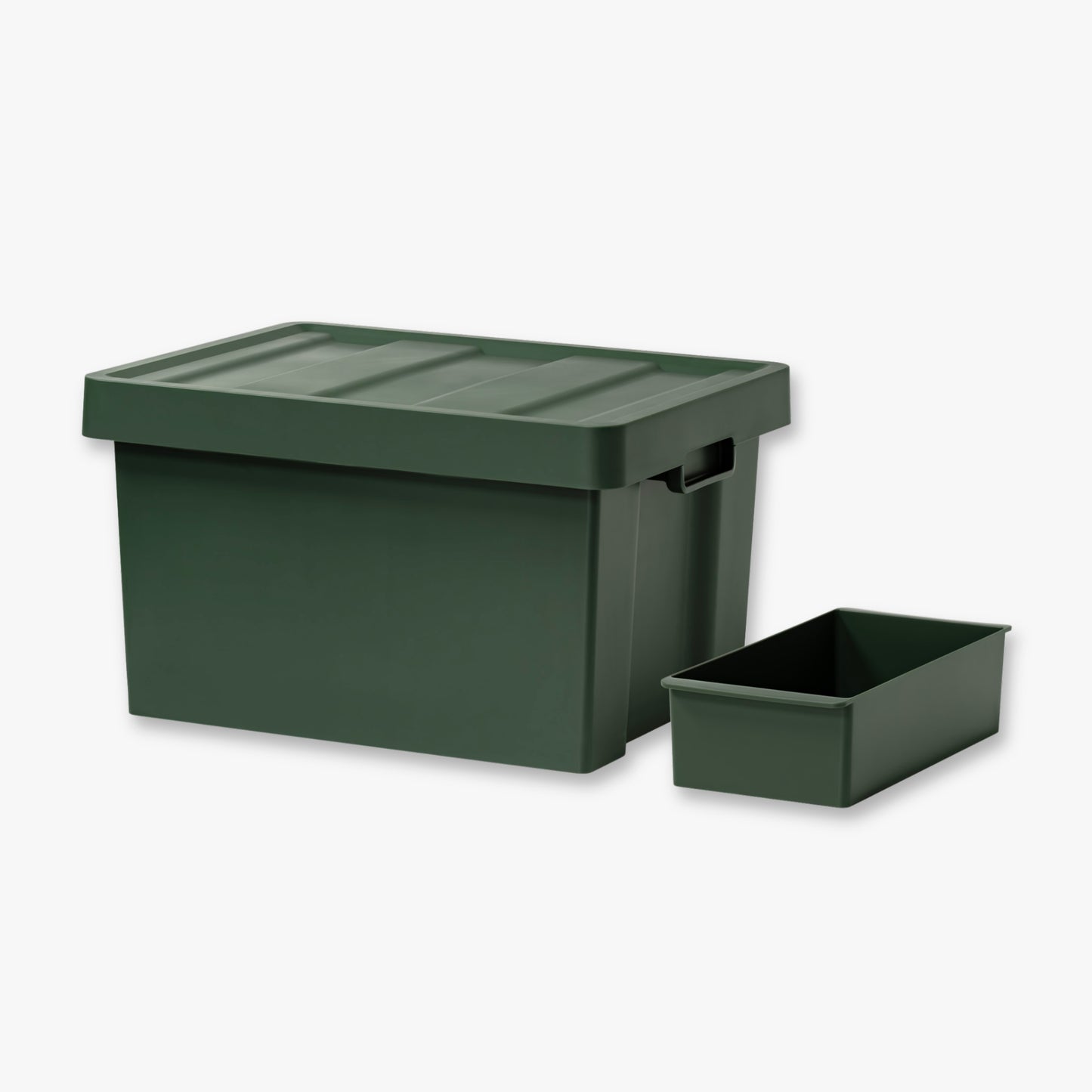 Like-it Store-Up Shallow Storage Container 24L with Tray - Green
