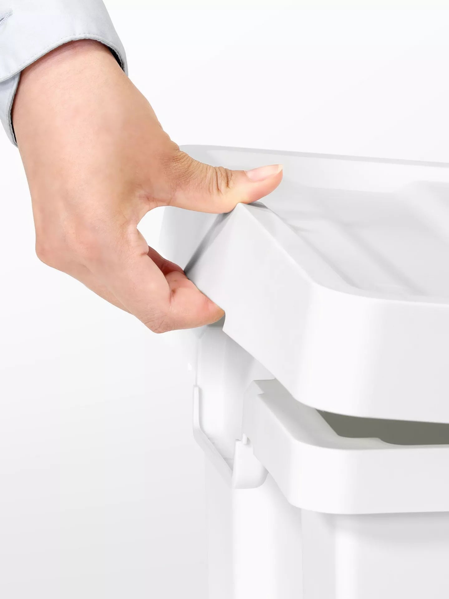 Like-it Store-Up Shallow Storage Container 24L with Tray - Beige