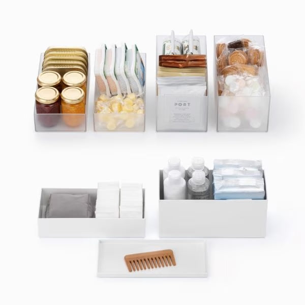 Like-it Tidy-Up Nesting Deep Storage Box Set of 4 - Clear
