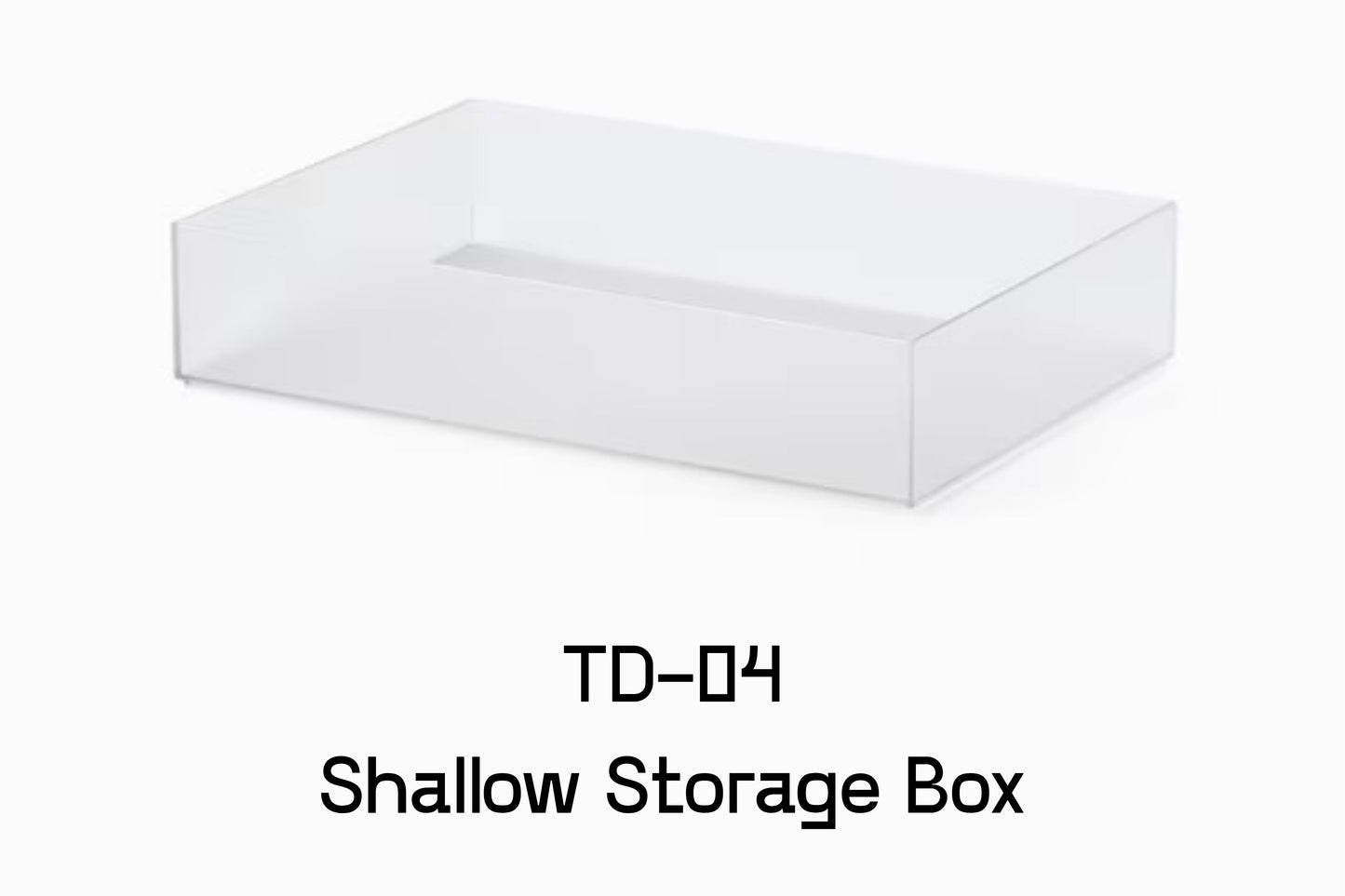 Like-it Tidy-Up Nesting Shallow Storage Box Set of 4 - Clear