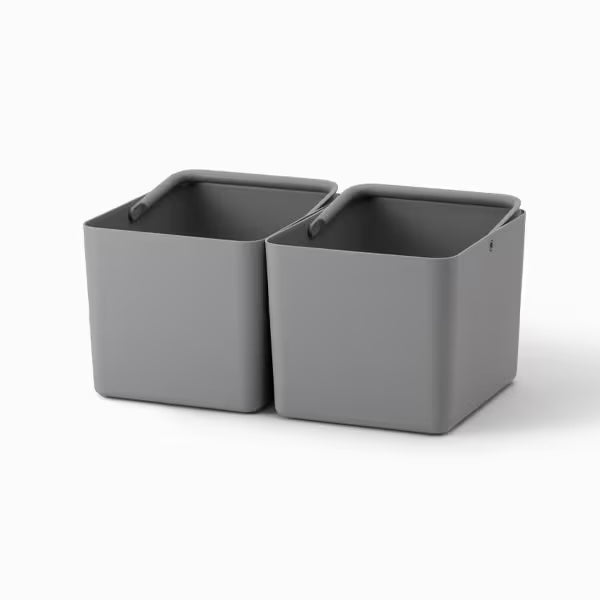 Like-it Wide Storage Inner Box 8L 2-Piece Set - Grey