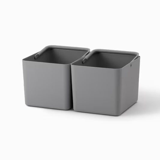 Like-it Wide Storage Inner Box 8L 2-Piece Set - Grey