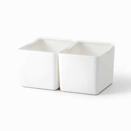 Like-it Wide Storage Inner Box 8L 2-Piece Set - White