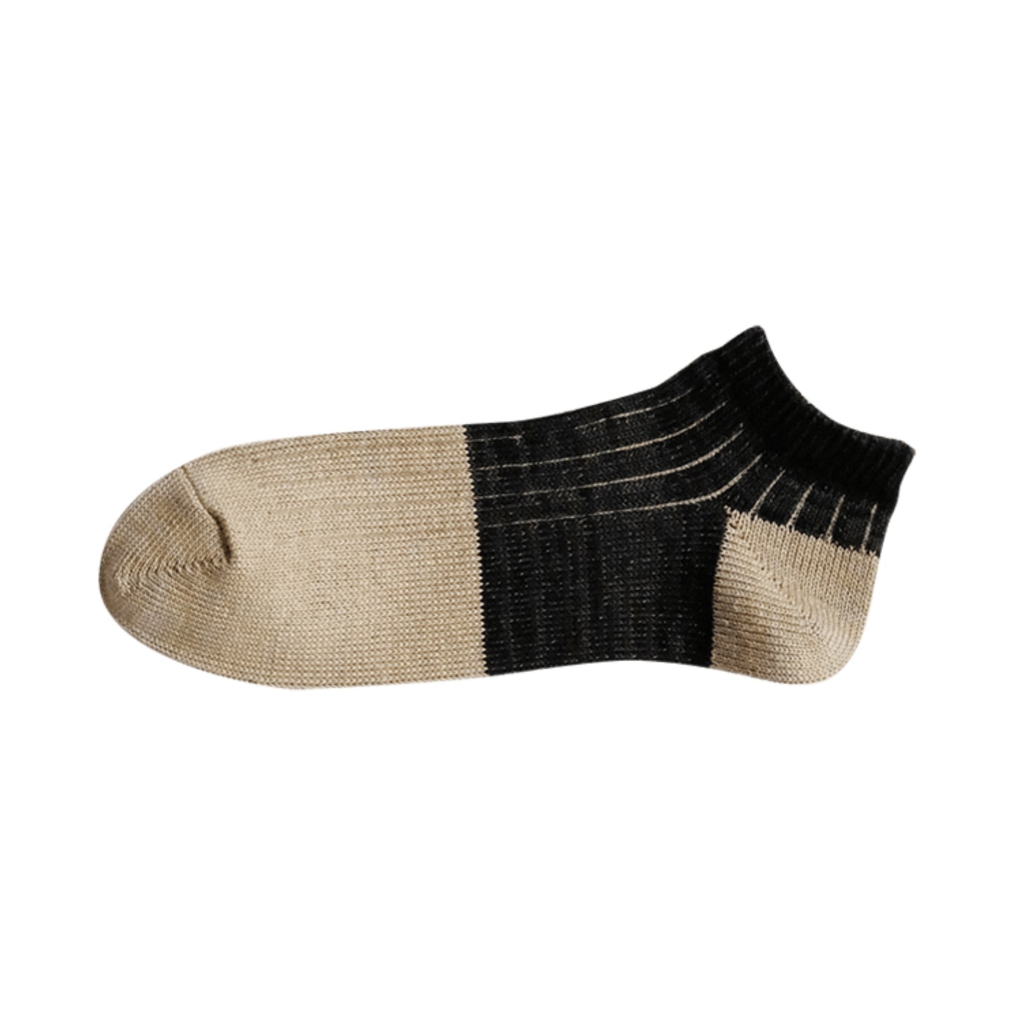 Linen Cotton Anklet Socks - Charcoal