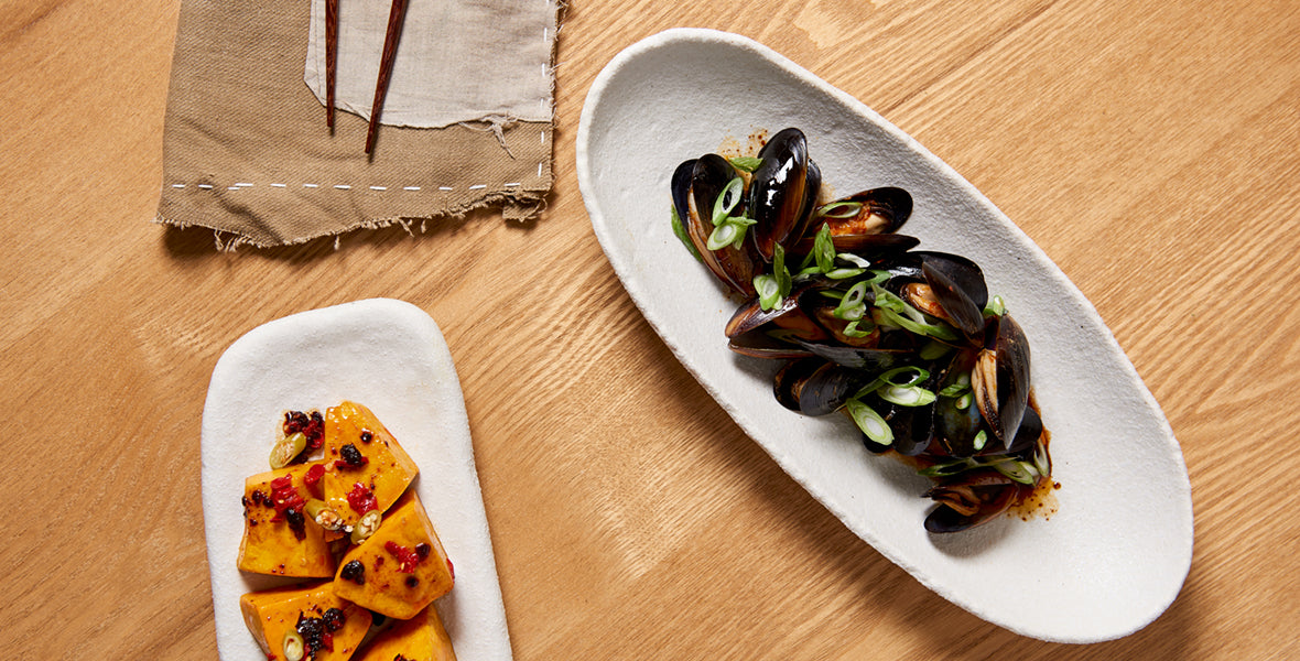 Shell White rectangular slab 16cm