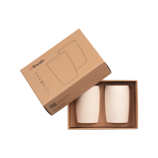 Niwaki Acer japonicum sake cups pair