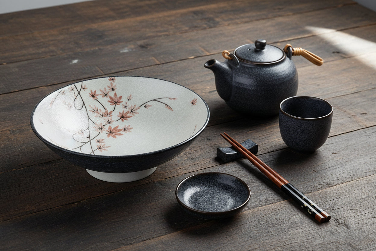Maple Leaf Japanese Ramen Bowl 24cm