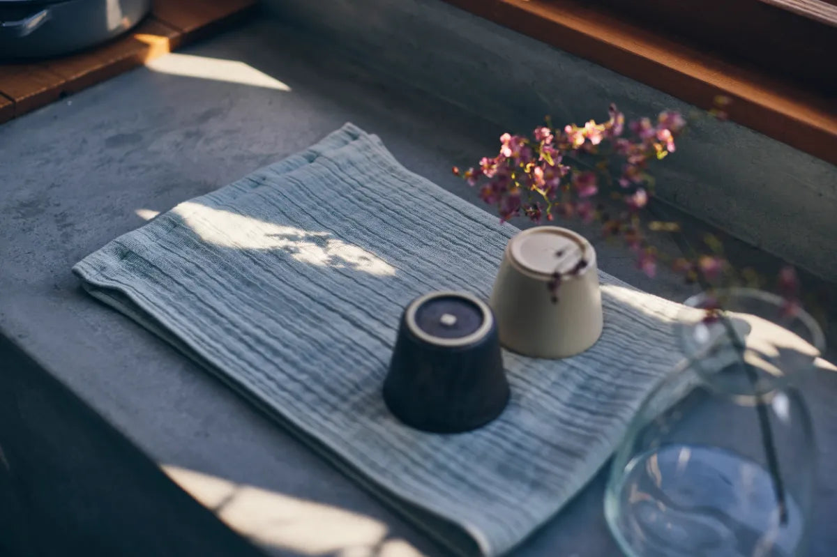 Marushin Quadruple Gauze Towel - Sage