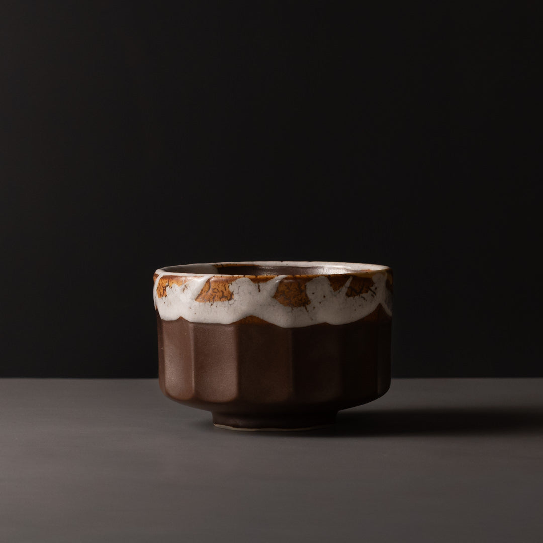 Matcha Tea Bowl Metallic Rust 400ml
