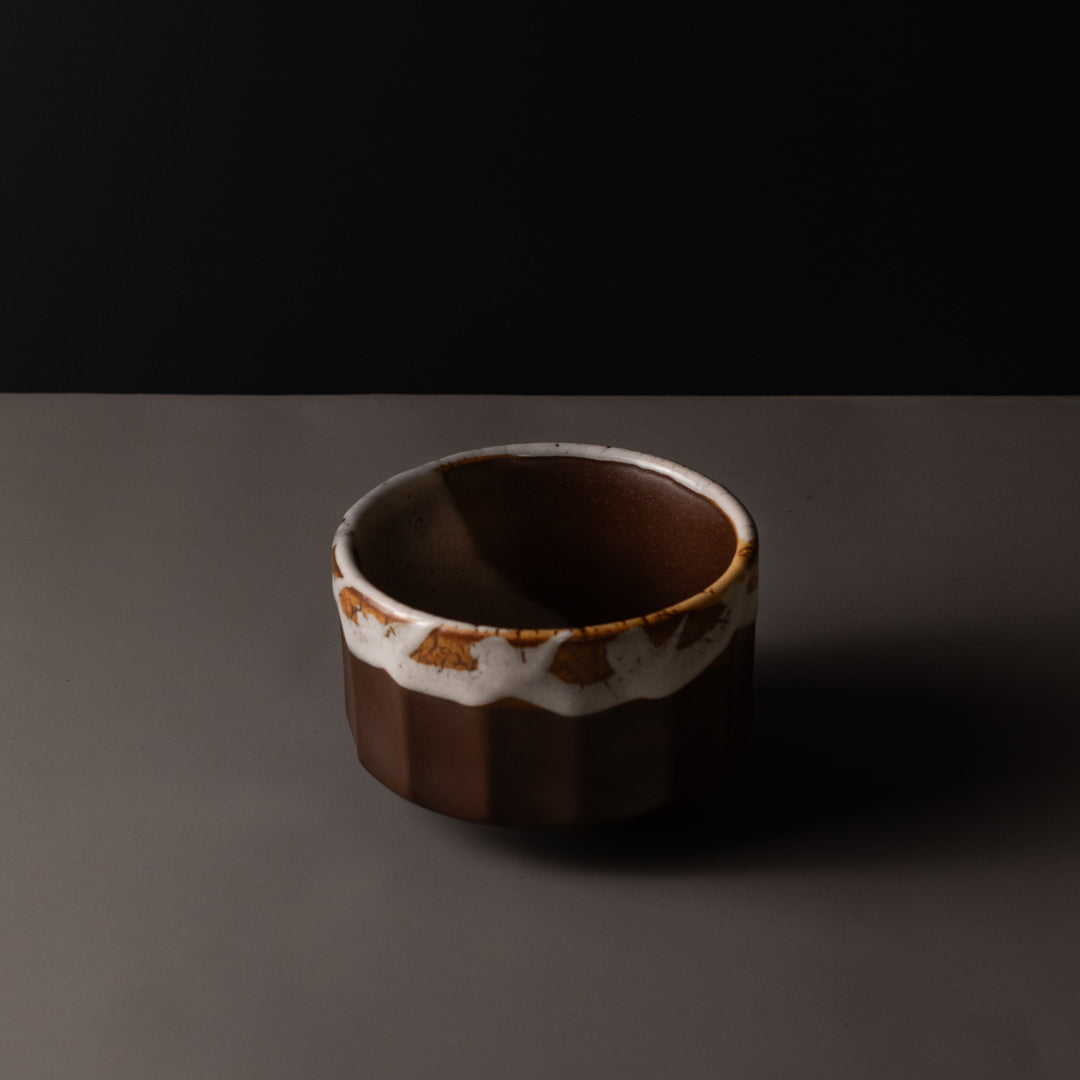 Matcha Tea Bowl Metallic Rust 400ml
