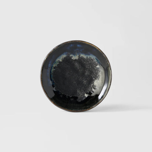 Matt W' Shiny Black Edge Saucer 13cm