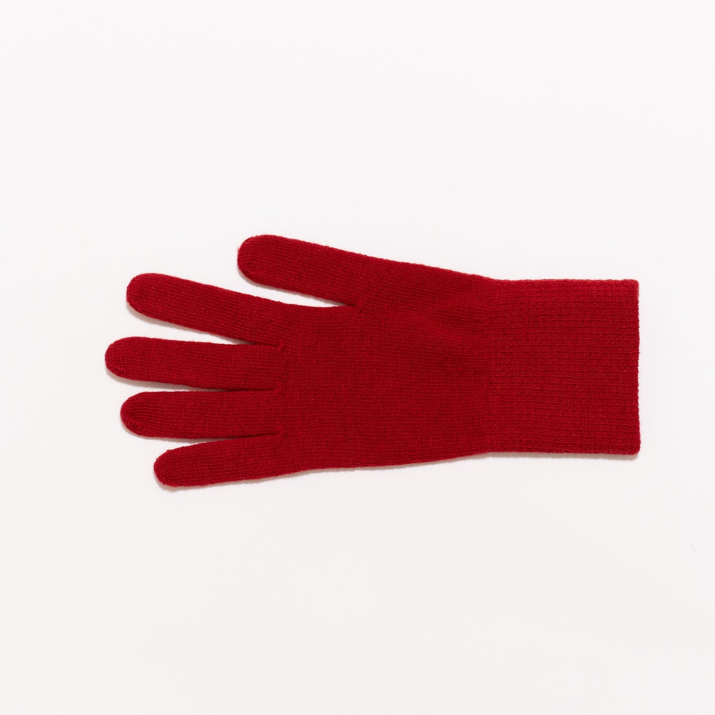 Merino Wool Gloves - Red
