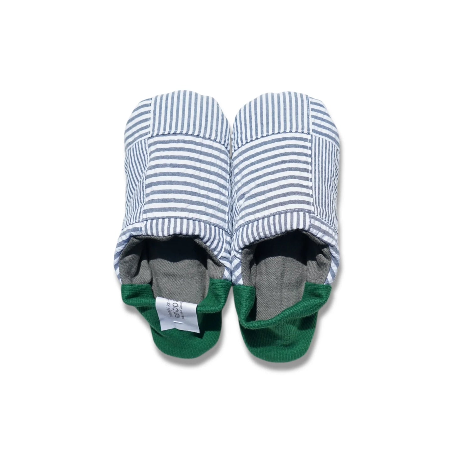 Merippa Soccer Patchwork Blue x Knapsack Grey Japanese Slippers