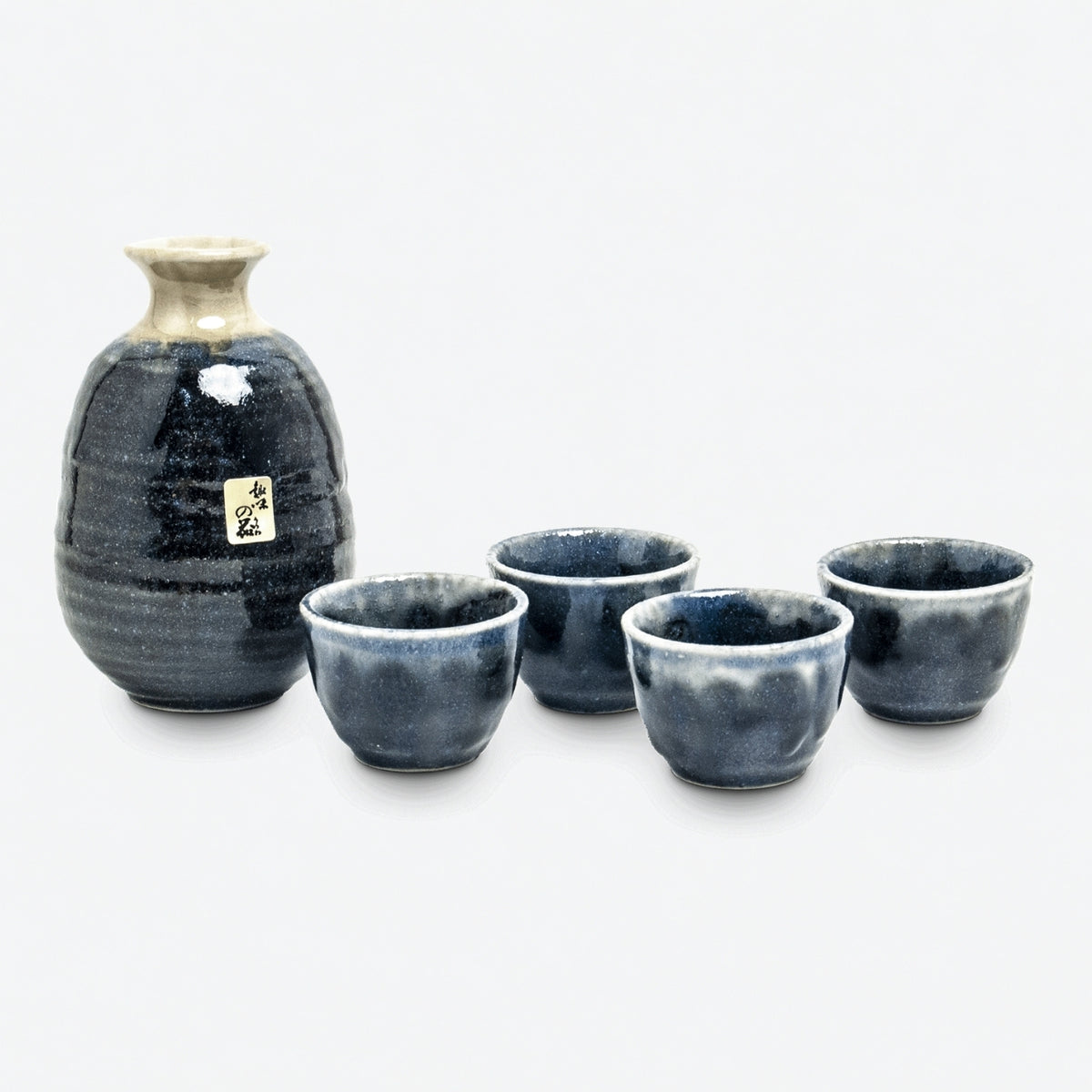 Midnight Blue Sake Gift Set for Four 300ml