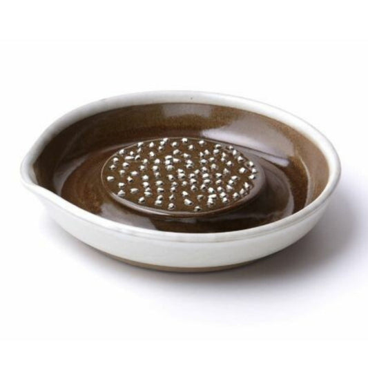 Motoshige Japanese Ceramic Ginger Grater 18cm - White