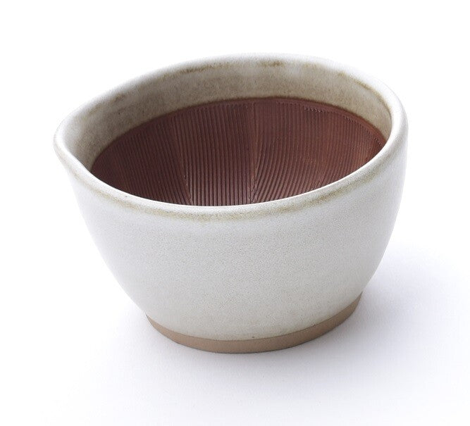 Motoshige Japanese Suribachi White Mortar & Pestle Set 11cm