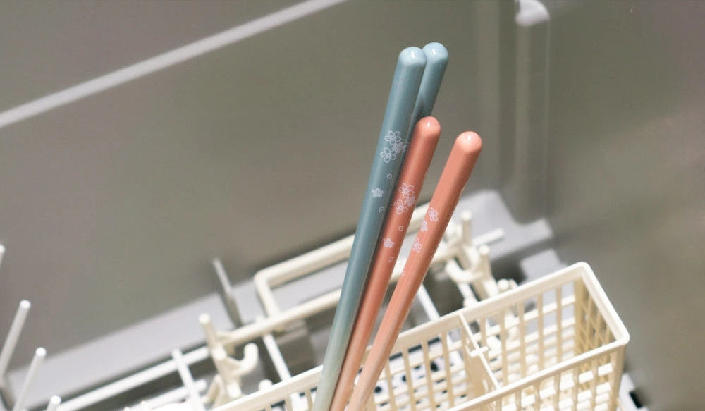 Mt. Fuji & Sakura Couple Chopstick Gift Set with Chopstick Rests