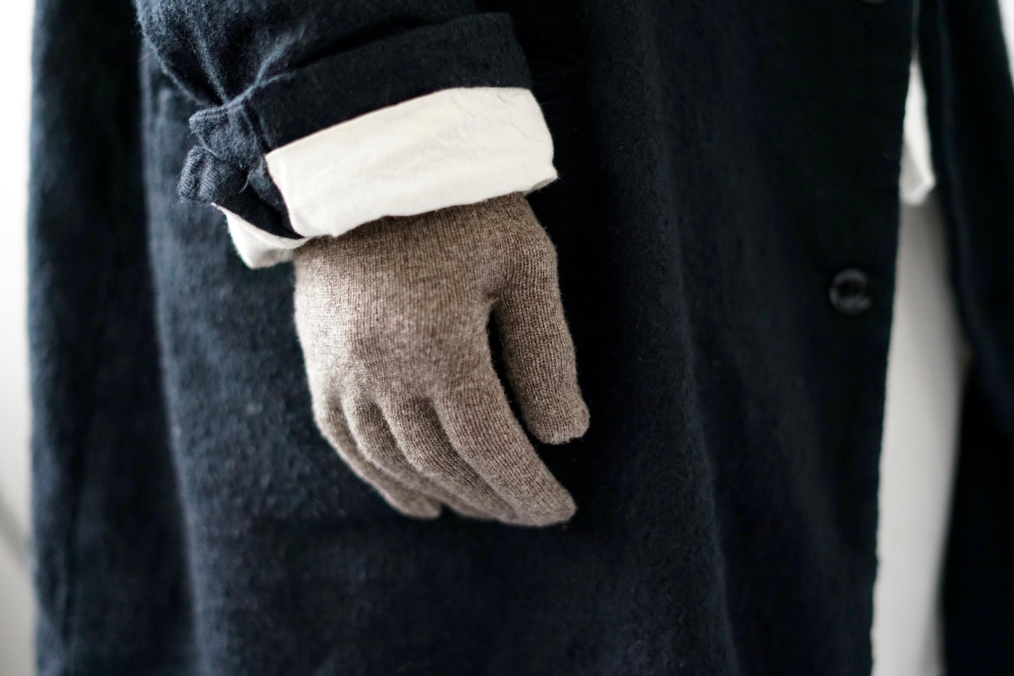 Merino Wool Gloves - Charcoal