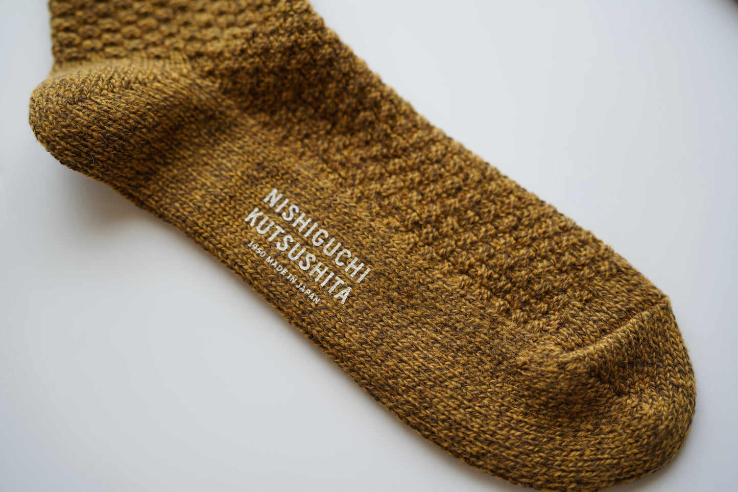 Wool Cotton Boots Socks - Mustard