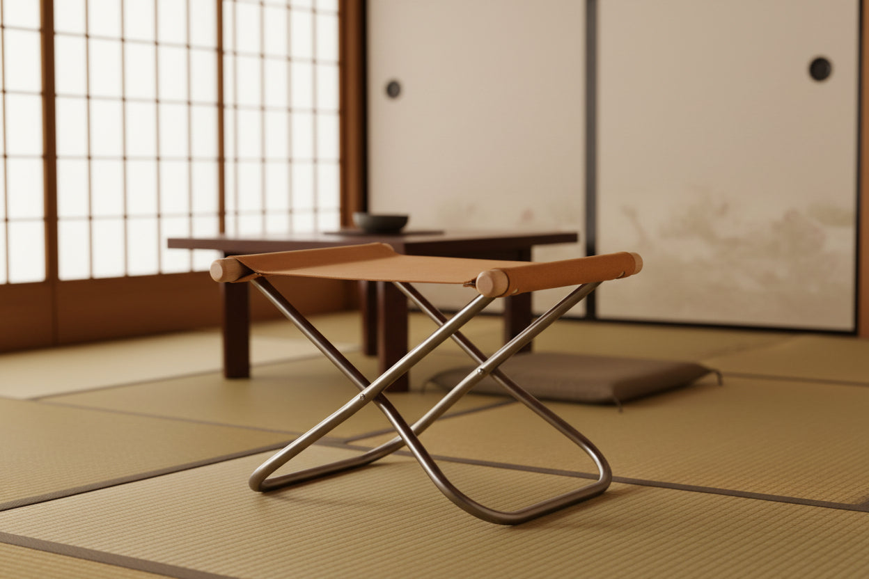 Nychair X Japanese Ottoman - Natural Camel – Made In Japan UK