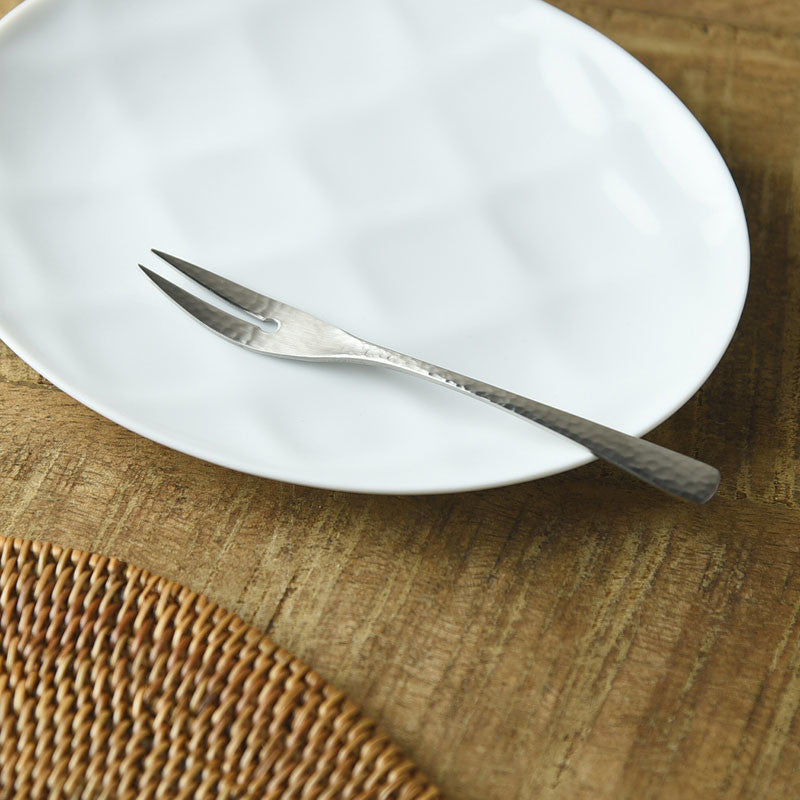 Nagomi Hammered Finish Japanese Dessert Fork 12.5cm