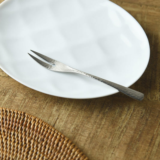 Nagomi Hammered Finish Japanese Dessert Fork 12.5cm