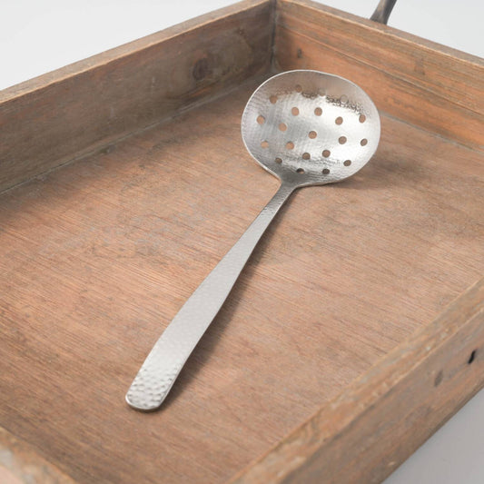 Nagomi Hammered Finish Medium Slotted Ladle 21cm