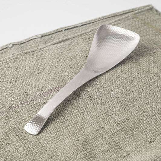 Nagomi Hammered Square Serving Spoon 20cm