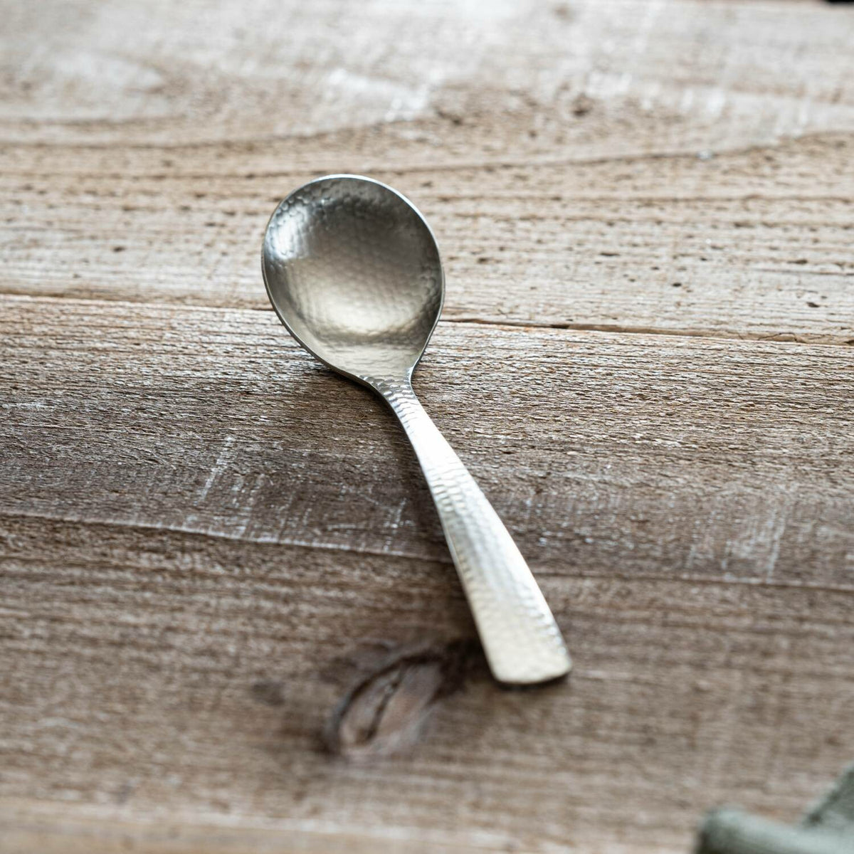 Nagomi Hammered Stainless Steel Porridge Spoon 17cm