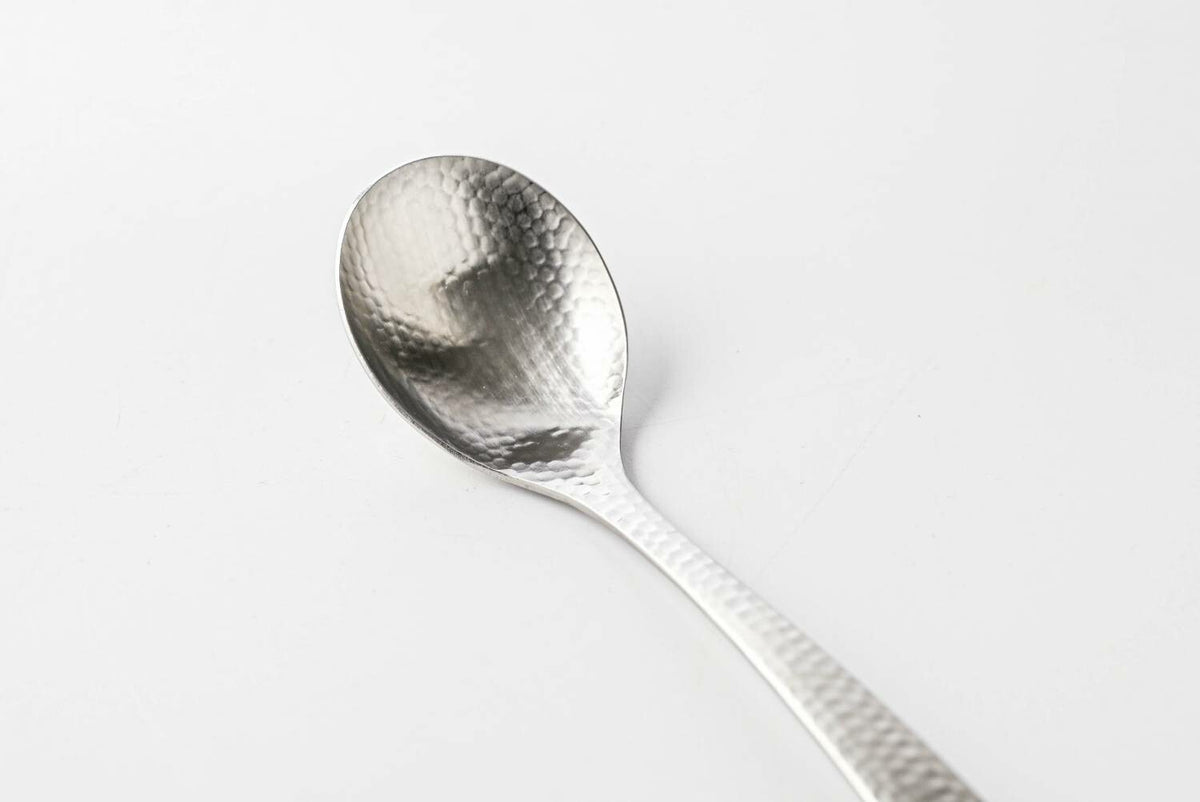 Nagomi Hammered Stainless Steel Porridge Spoon 17cm
