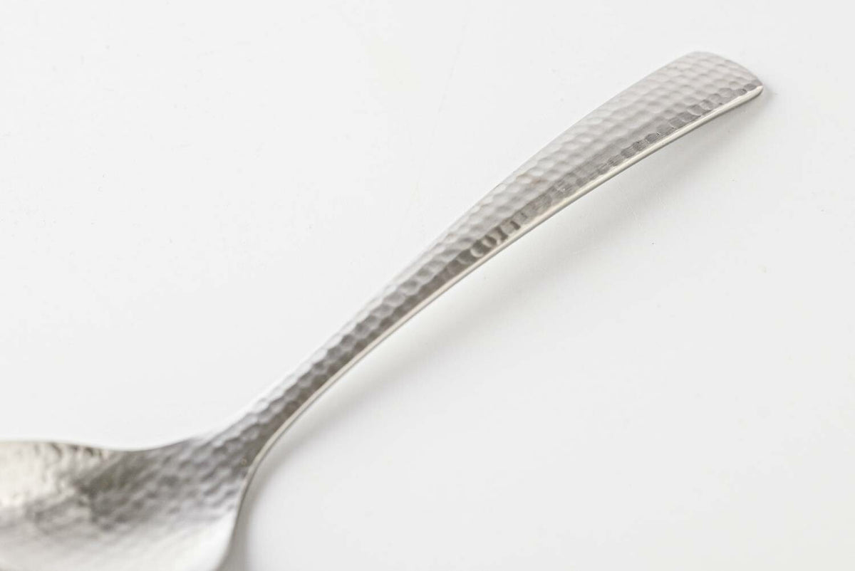 Nagomi Hammered Stainless Steel Porridge Spoon 17cm