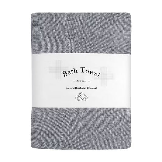 Natural Bath Towel - Binchotan Charcoal