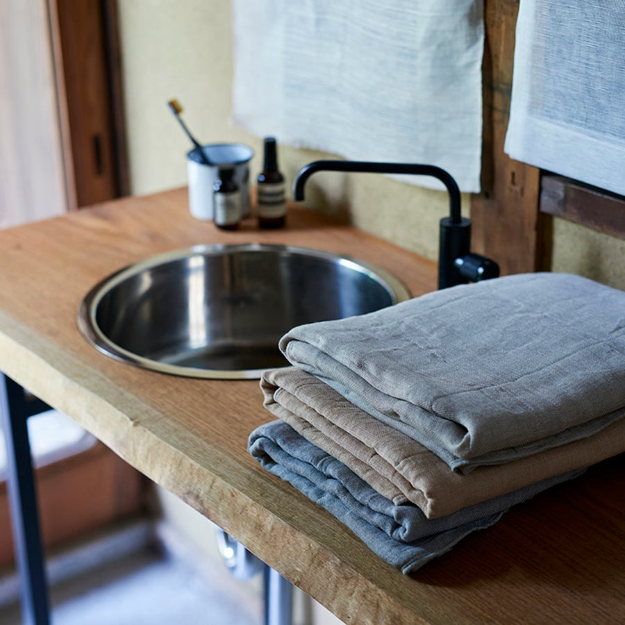 Natural Bath Towel - Binchotan Charcoal