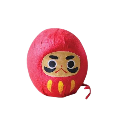 Noted Flowering Fortune Seed Paper Token - Red Daruma