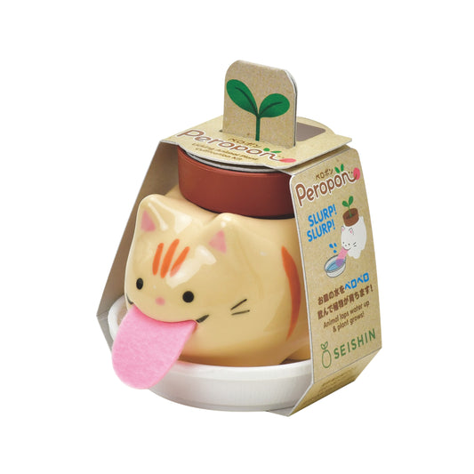 Noted Peropon Plant Growing Kit - Orange Tabby Cat (Mint)