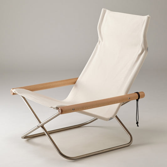 Nychair X Japanese Folding Lounge Chair - Natural White