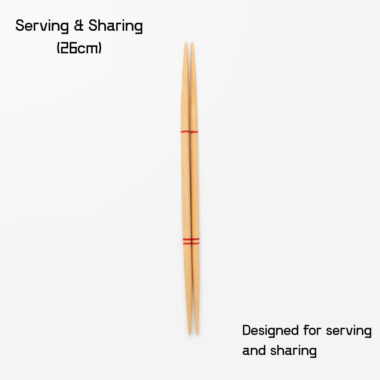 Okaeri Bamboo Cooking & Serving Chopsticks Set - 3 Pairs