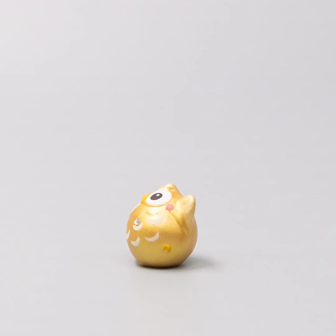 Okimono Gold Lucky Owl
