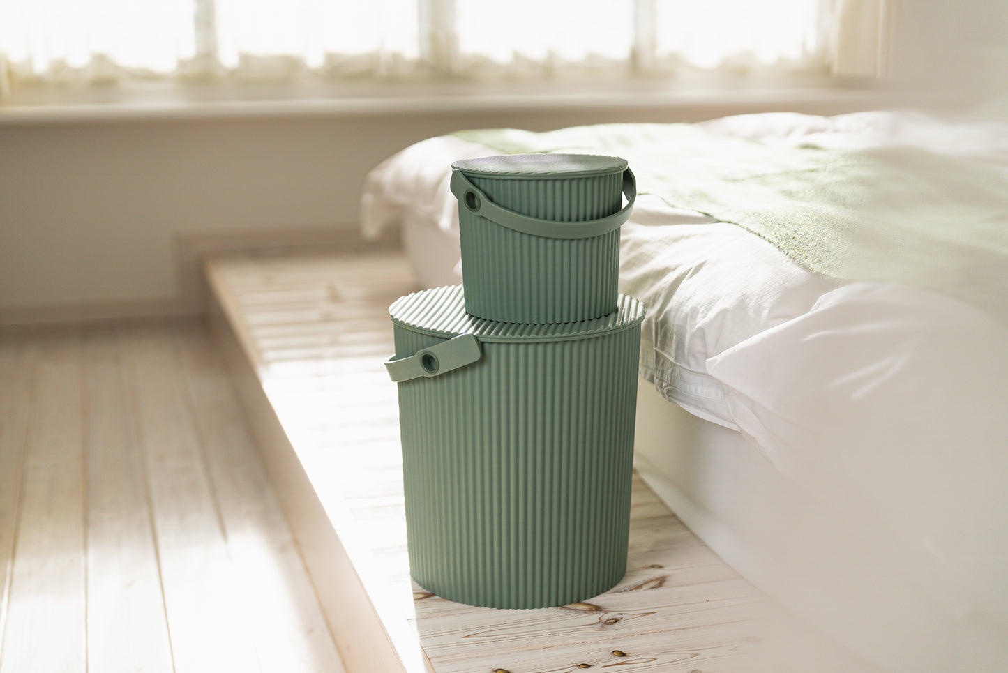 Hachiman Omnioutil mini Storage Bucket 4L - Pale Green