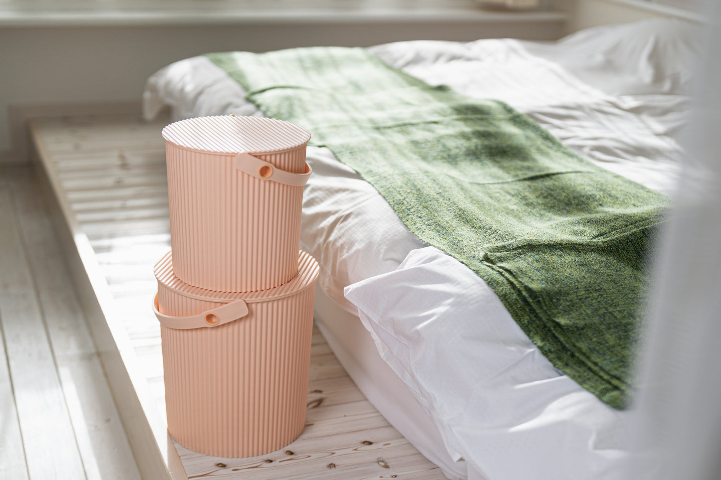 Hachiman Omnioutil mini Storage Bucket 4L - Pale Pink