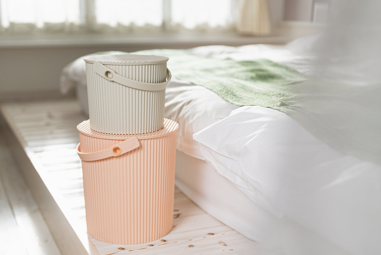 Hachiman Omnioutil S Storage Bucket 8L - Pale Pink