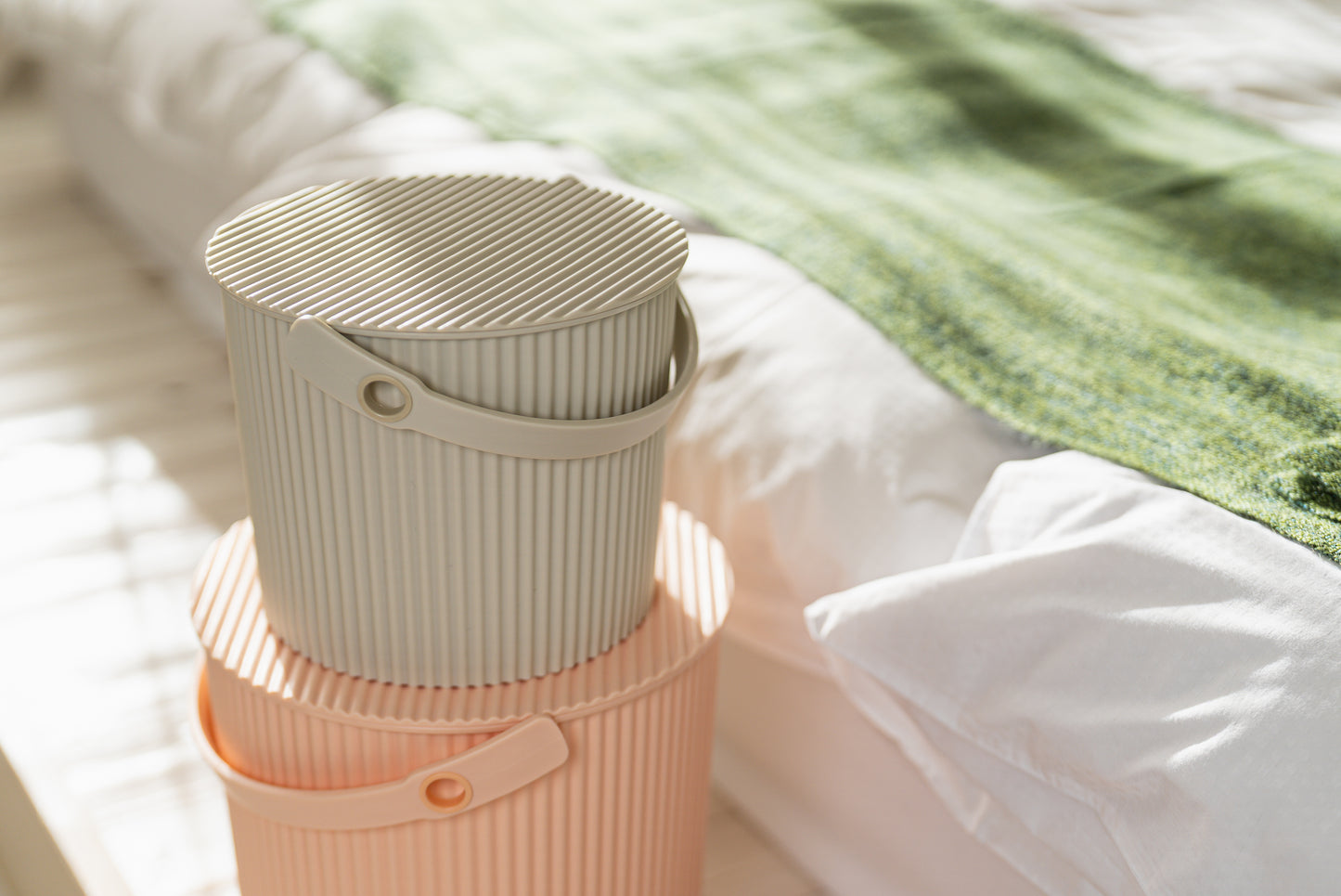 Hachiman Omnioutil mini Storage Bucket 4L - Pale Beige