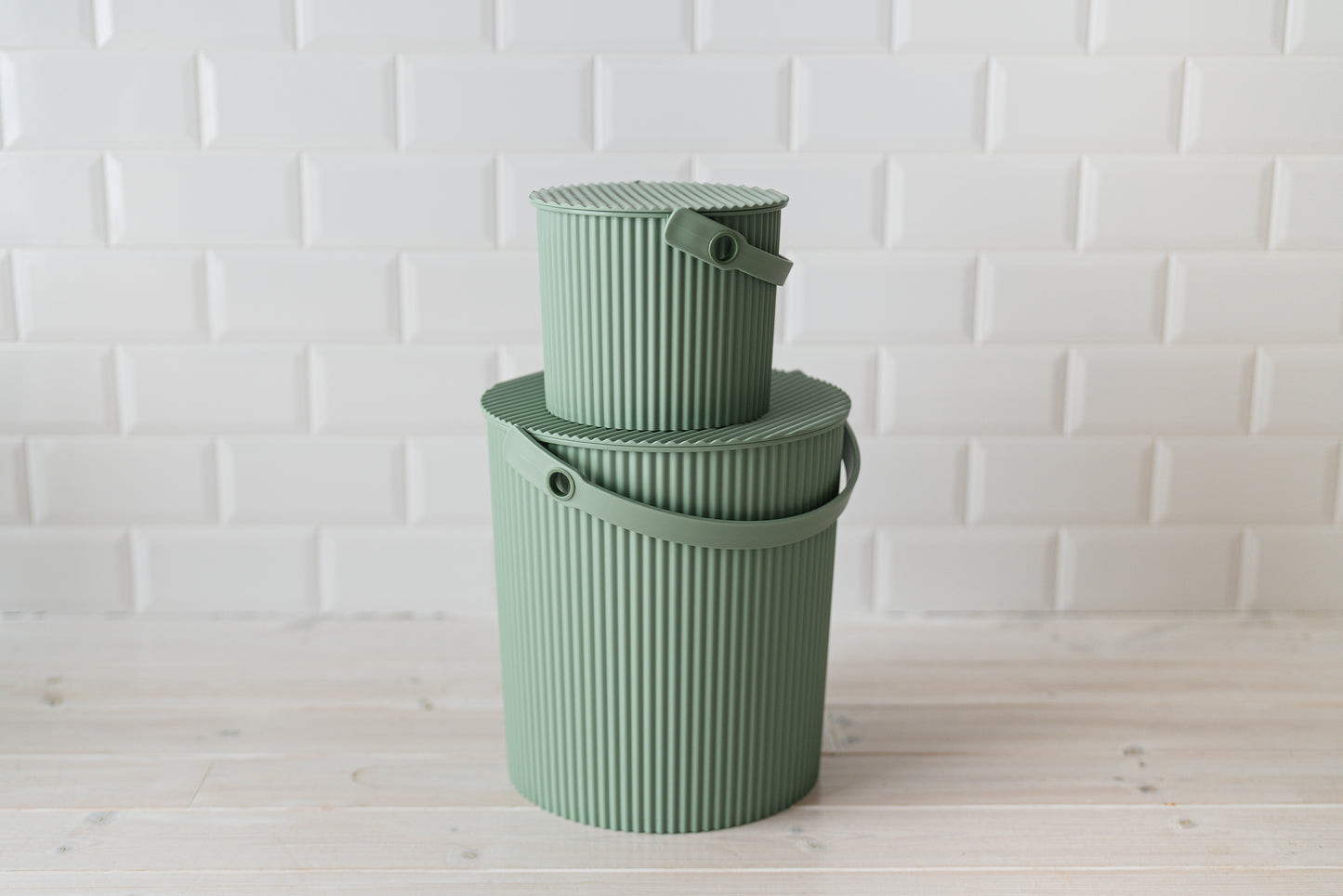 Hachiman Omnioutil baby Storage Bucket 0.7L - Pale Green