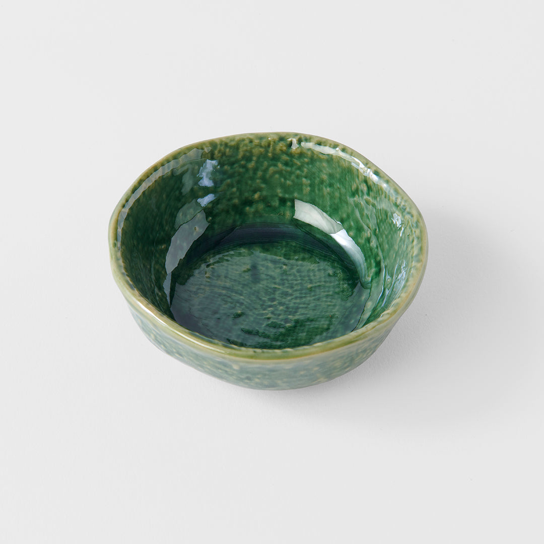 Oribe Green Round Sauce Dish 8cm